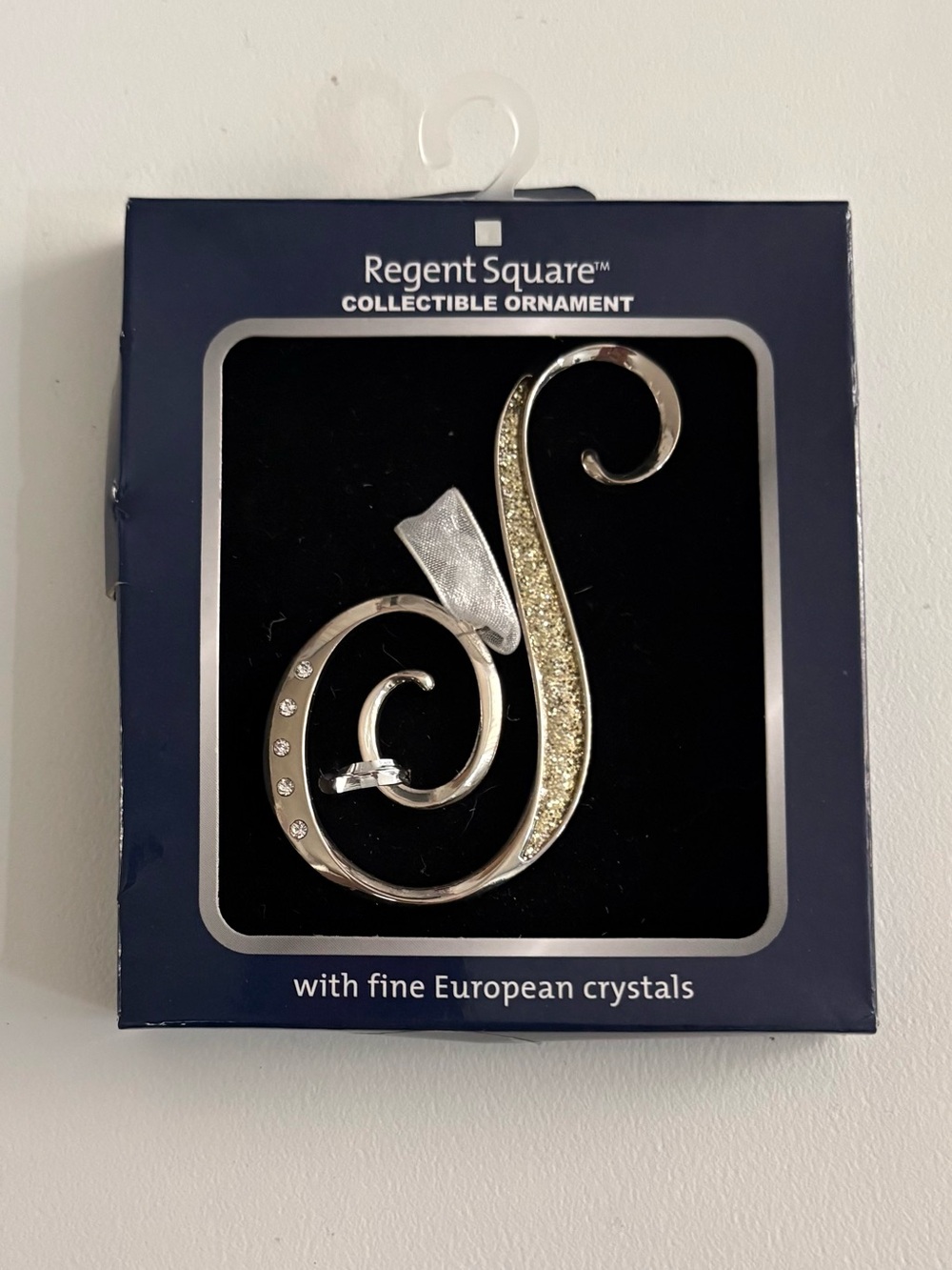 Hobby Lobby Regent Square Fine European S Swirl Ornament with Crystals
